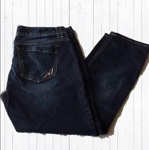 Express cropped jeans - blue